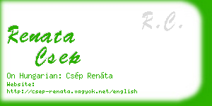 renata csep business card