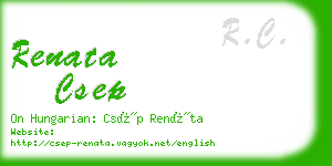 renata csep business card